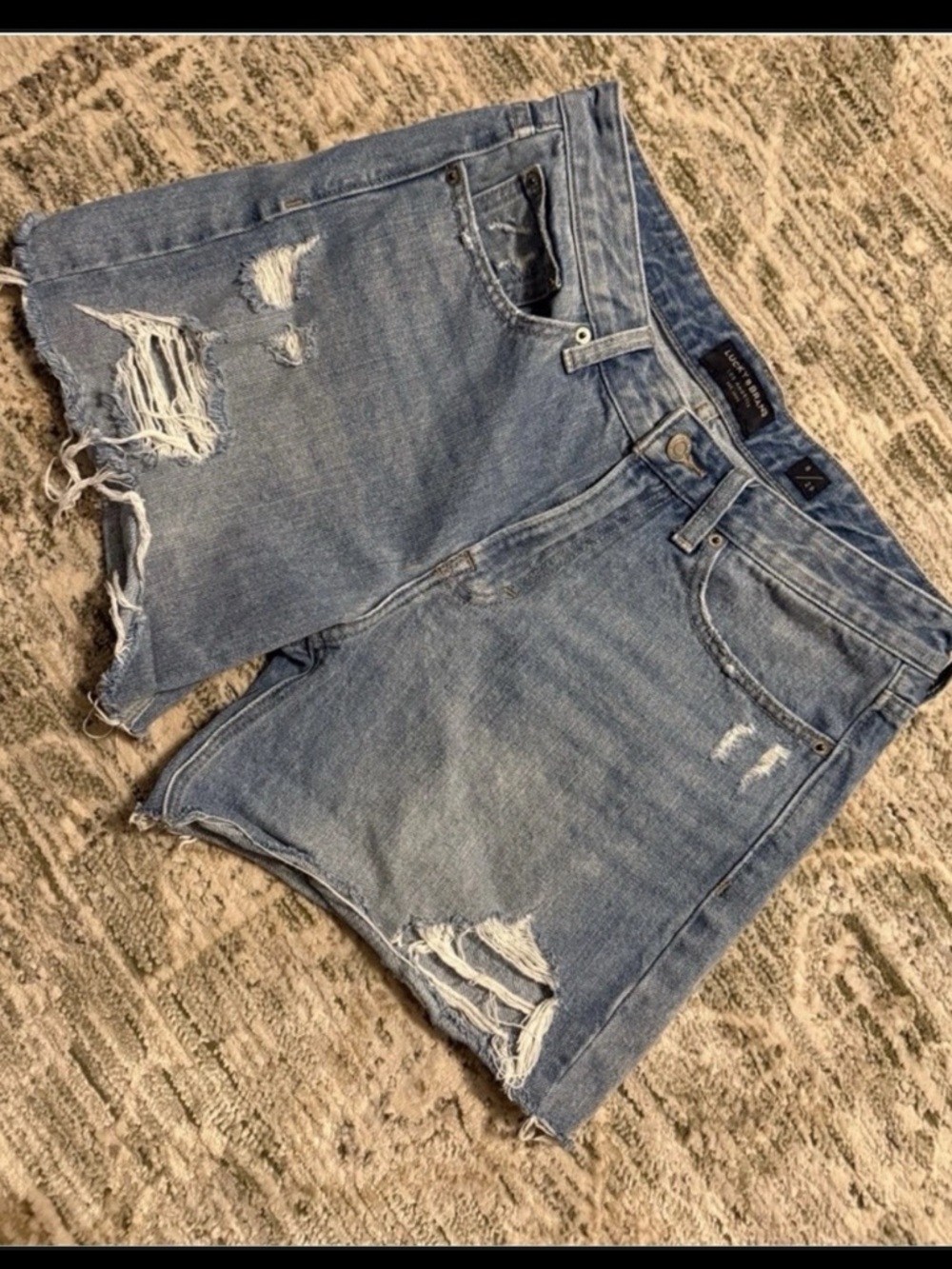 Lucky Brand Light Blue Denim Cutoff Shorts